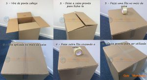 montar caixas de papelao